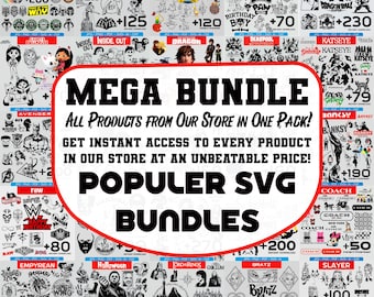 6000+ SVG Mega Bundle: Cricut, Silhouette, Sublimation (digital nedladdning)