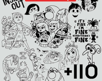 Bright Cartoon Character SVG Pack | 110 Files | Digital Download for Kids & Crafters