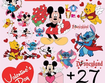 Alla hjärtans dag Cupid PNG-paket | Söta tecknade kärleksänglar | Alla hjärtans dag PNG Clipart | Sublimeringsfiler | Digital nedladdning