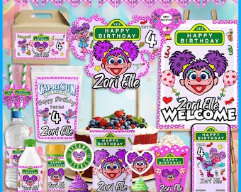 Kit de Aniversário Fada Rosa para Menina - Decorações de Festa DIY Editáveis no Canva - Tema Mágico - Conjunto Imprimível