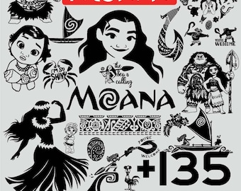 Island Princess SVG PNG Bundle | Ocean, Tribal & Tropical Clipart for Cricut