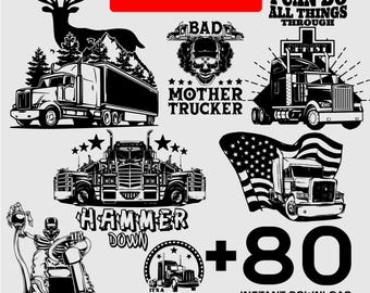 Truck Driver SVG PNG Bundle | Big Rig & Truck Designs for Cricut Crafts