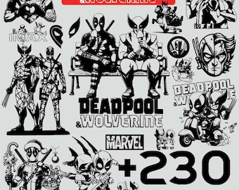 Superhero Duo SVG PNG Bundle | Digital Files for Sublimation & Crafts