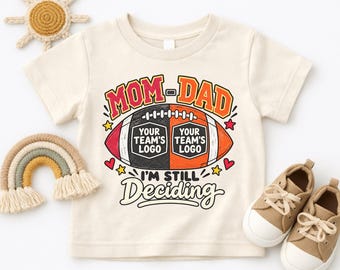 Individuell gestalteter Babybody mit geteiltem Team-Logo, personalisiertes Trikot für Babys, Fußball-Spieltags-Body®, Geschenk für Sportfans unter den Neugeborenen