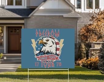 America 250 Yard Sign, 1776–2026 Patriotic Lawn Decor, Semiquincentennial Outdoor Sign, USA 250th Anniversary Yard Decoration