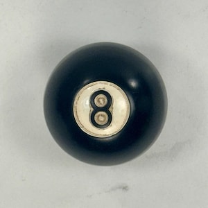 Vintage 8 Ball Shift Knob Black Billiard Pool Ball Hot Rod Rat Rod Gear Shifter