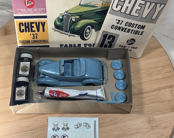 Pyro 1/32 1937 Chevy Custom Convertible Model Kit C-292-50 Unbuilt Boxed