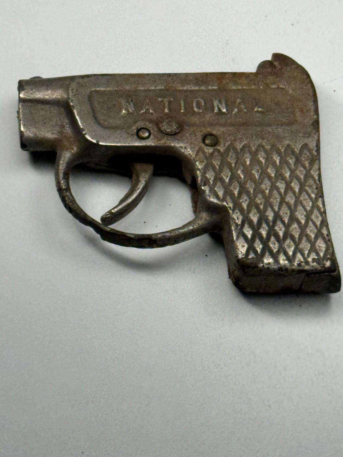 Ancien Pistolet Jouet ZIP USA Métal 1887 Miniature