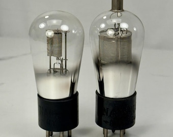 National Union UX-224 and UX-227 Vacuum Radio Tubes Globe Tube Lot Vintage