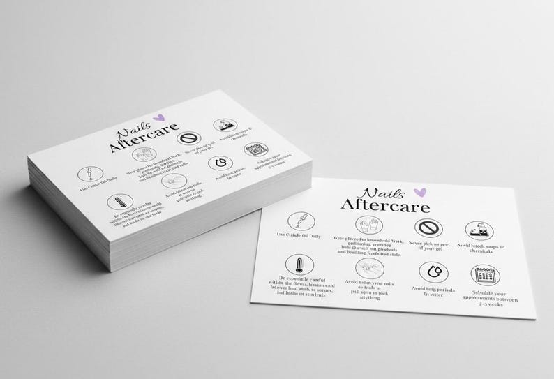 Nail Aftercare Template | Instant Download | Fully Editable | Canva ...