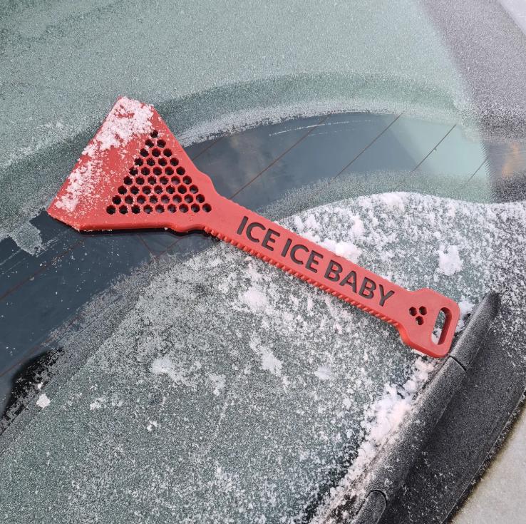 ExtremeGripPro Mini Ice Scraper For Car - Small Deicer Tool For Winter Snow