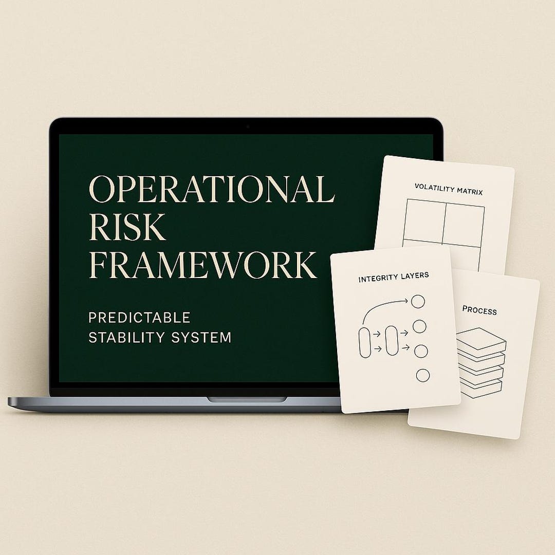 Operational Risk Framework Template - Predictive Stability System for ...