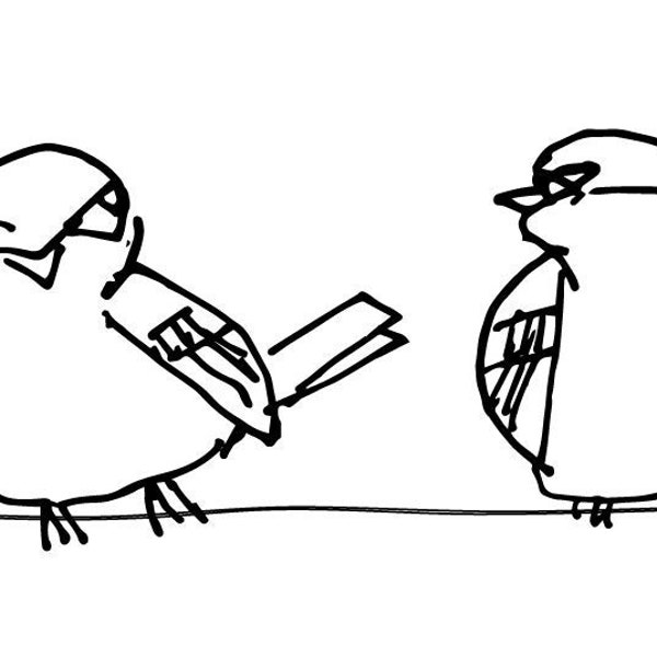 téléchargement numérique, clipart, humour d’oiseau