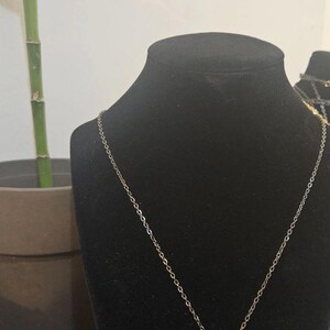 Black Iron CrossLink Chain with Black Tourmaline Pendant