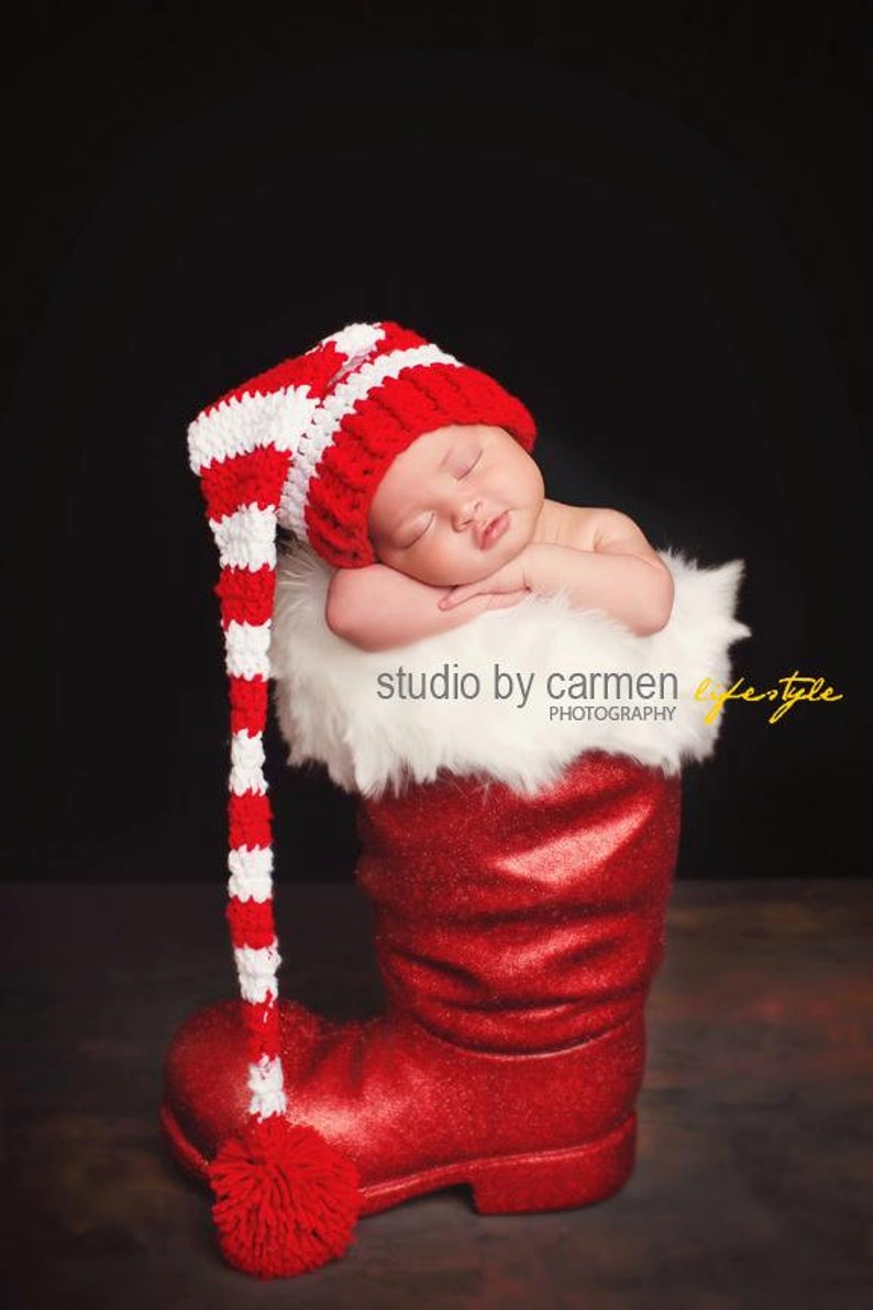 Newborn Santa Hat Newborn Photo Prop Newborn Christmas Hat Etsy