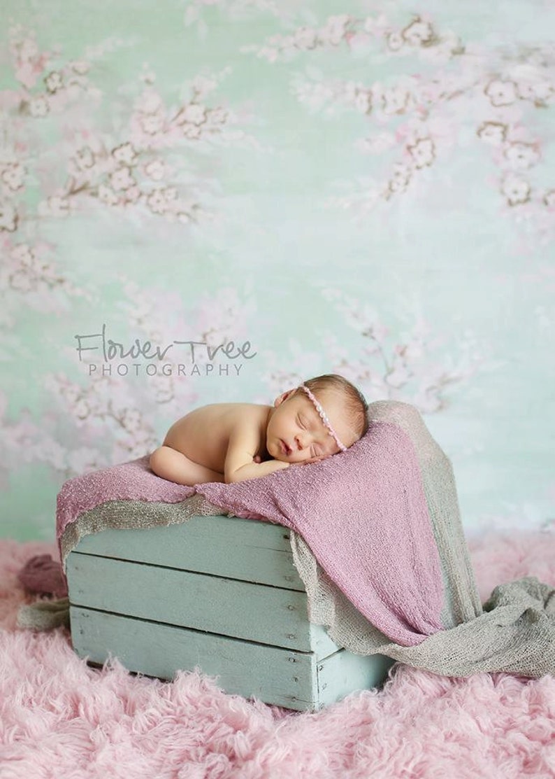 Newborn Headband, Newborn Halo, Newborn Photo Prop, Girl Photo Prop, Pink Headband, Headband With Pearls, Tie Back Headband, Baby Headband image 1