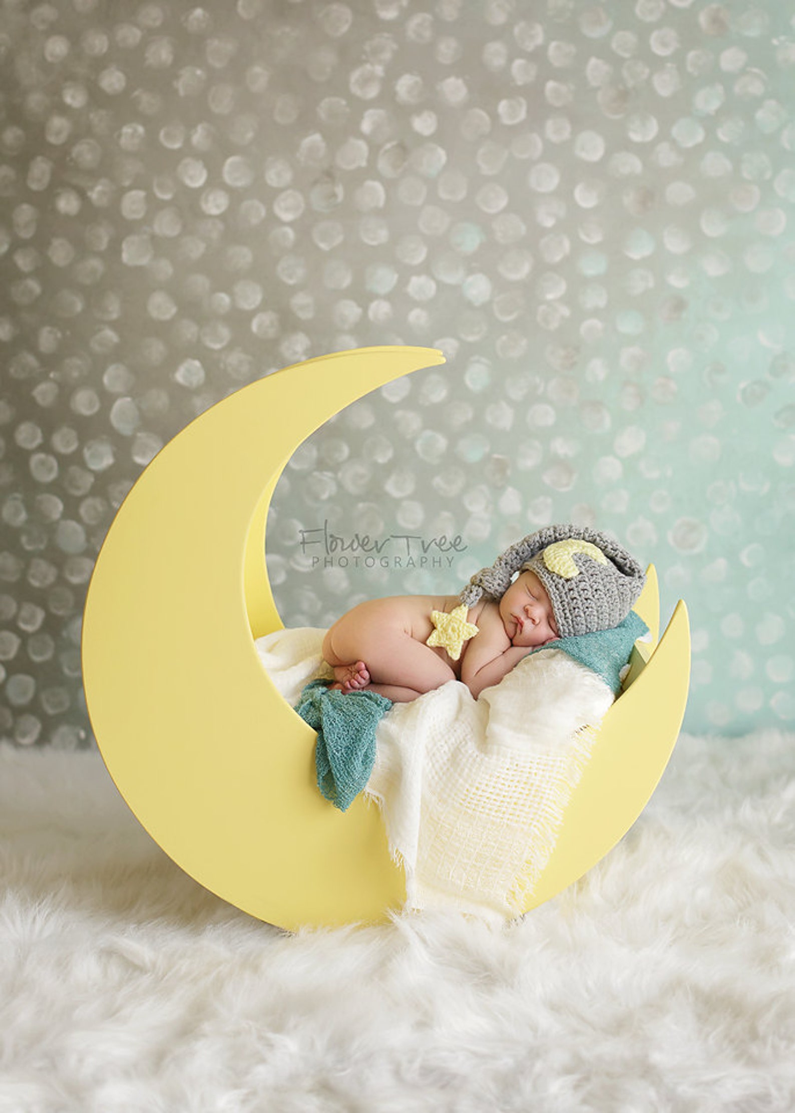 Baby Moon Hat Newborn Photo Prop Sleepy Time Hat Moon and Etsy