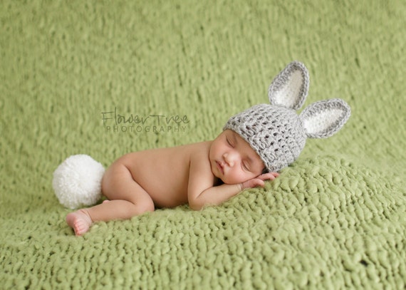 Newborn Bunny Hat Newborn Photo Prop 