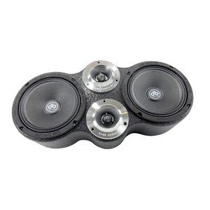 Universal Speaker Panel 2x6.5in 2 x Tweeters Speaker Pod Enclosure Box Loaded PRO6K