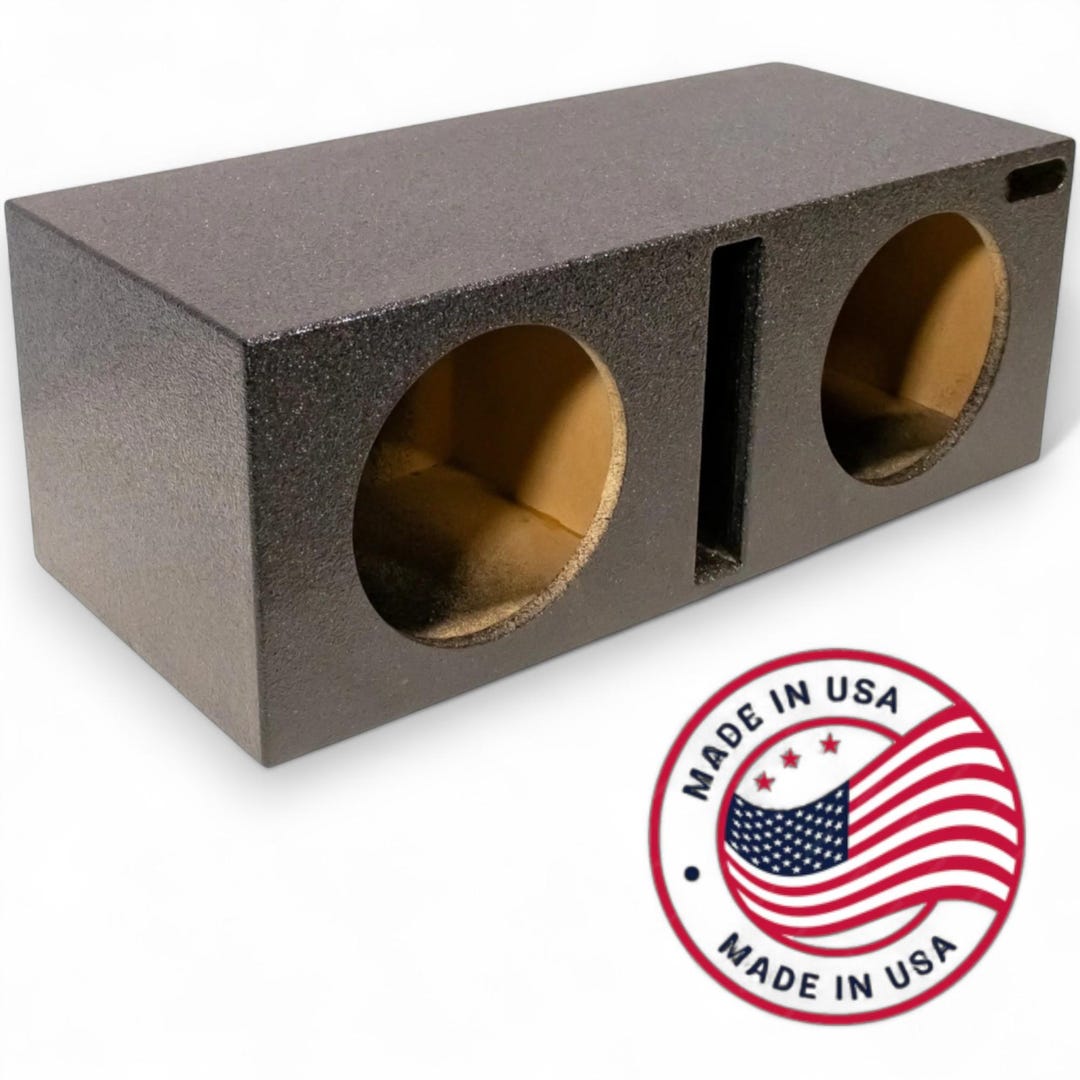 Dual 8in Ported Subwoofer Box: USA Made Bed Liner Finish - Etsy