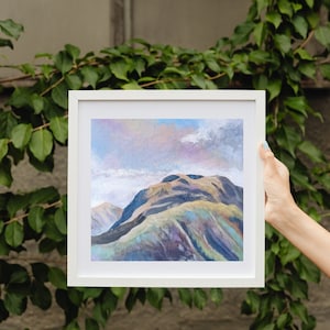 Ben Nevis Original Acrylic Painting: Scottish Mountain Landscape Art