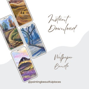 Four Seasons Phone Wallpaper Pack 1 | Wall Art | Wallpaper Bundle | Instant Download