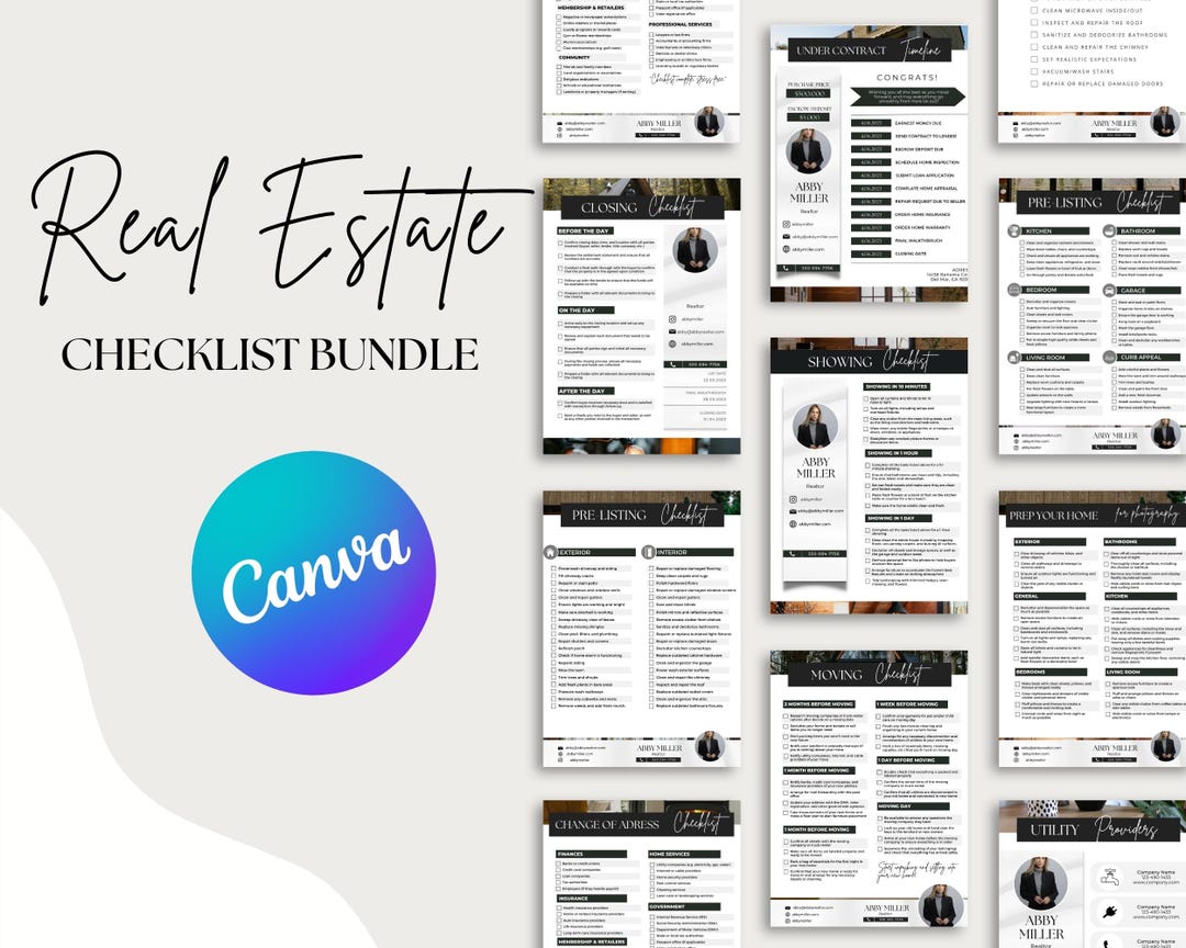 Real Estate Checklist Bundle: Home Buyer & Seller (digital Download) - Etsy