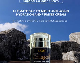 Esencia antiarrugas de colágeno UOG - Suero reafirmante para rostro y cuello