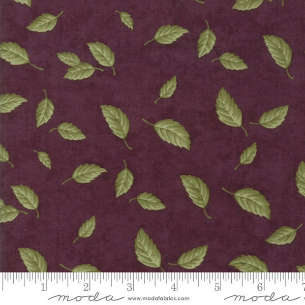 Fresh Off The Vine by Holly Taylor - Floating Leaves - Brown - Moda 6762 17