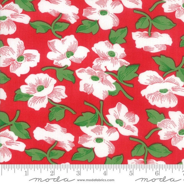Feed Sacks - Red Rover by Linzee Kull McCray - Reproduction Floral - Red - Moda 23312 14