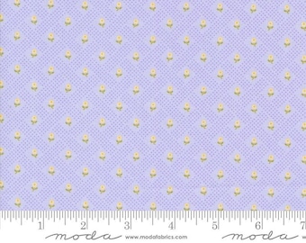 Georgia by Brenda Riddle Designs - Posy Basketweave - Lavender - Moda 18775 12 - REMNANT