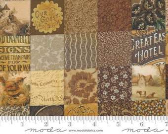 Curated In Color by Cathe Holden - Patchwork - Brown - Moda 7461 19