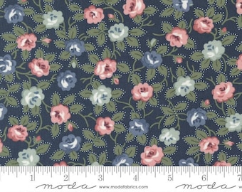 Sunnyside by Camille Roskelley - Small Floral - Navy - Moda 55281 12