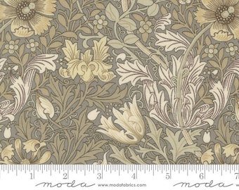 Ebony Suite by Barbara Brackman - Floral Vines - Grey - Moda 8383 13