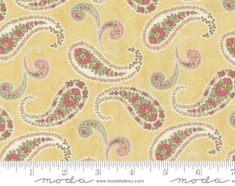 Promenade by 3 sisters - Paisley - Yellow - Moda 44282 16 - REMNANT