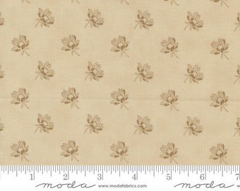 Garden Gatherings by Primitive Gatherings - Rose Floral -  Natural - Moda 49173 18 - REMNANT