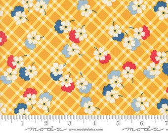 30s Playtime by Linzee McCray - Plaid Floral - Yellow - Moda 33754 16