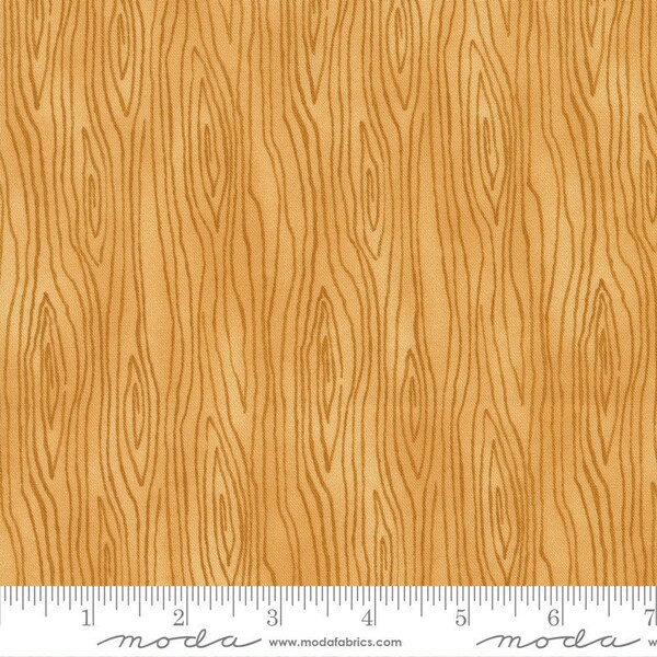 Harvest Wishes by Deb Strain -Woodgrain - Orange - Moda 56066 16