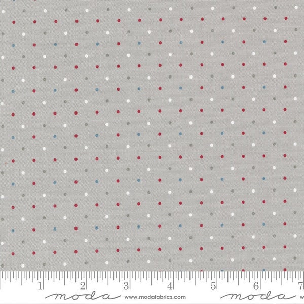 Old Glory by Lella Boutique - Dots - Silver/Multi - Moda 5206 12