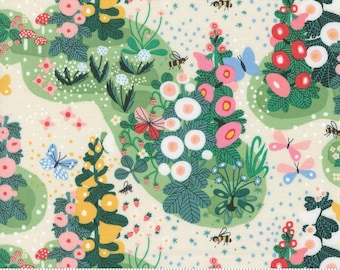 Love Letter by Lizzy House - Fairy Garden - Multi - Moda  37120 11 - REMNANT