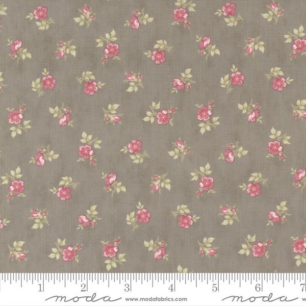 Bliss by 3 Sisters - Small Floral - Grey - Moda 44316 17