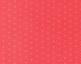 Butternut and Sage by Fig Tree & Co - Eyelet Basic Dot - Red - Moda 20488 67