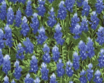 Wildflowers Favorites by Sentimental Studios - Bluebonnets - Blue - Moda 32366 11 - REMNANT