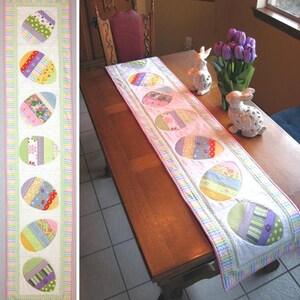 Happy Hunting Easter Table Runner Pattern Pattern Only Etsy