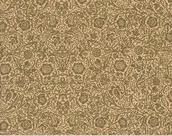 A Vintage Christmas by Kansas Troubles - Damask - Dk Green - Moda 9786 25 - REMNANT