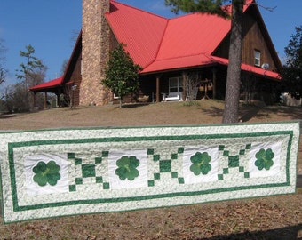 Irish Blessings - Table/Bed Runner Pattern - Downloadable Version