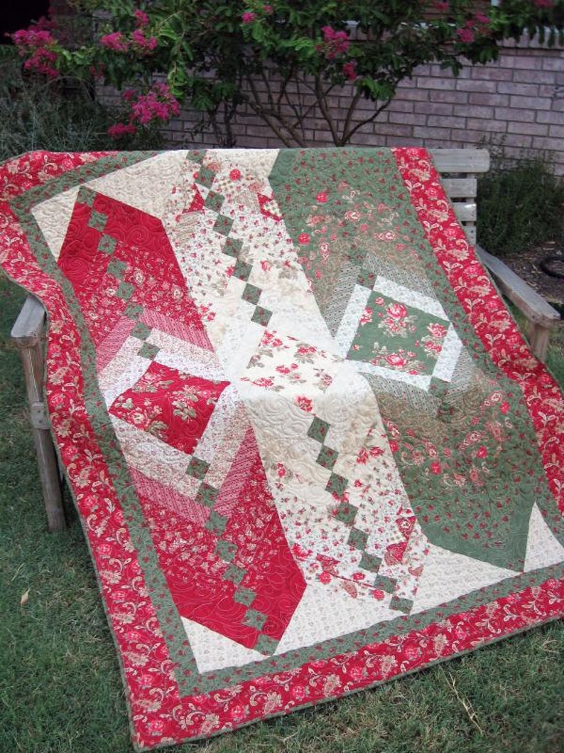 A New Twist Layer Cake French Braid Quilt Pattern Downloadable Version