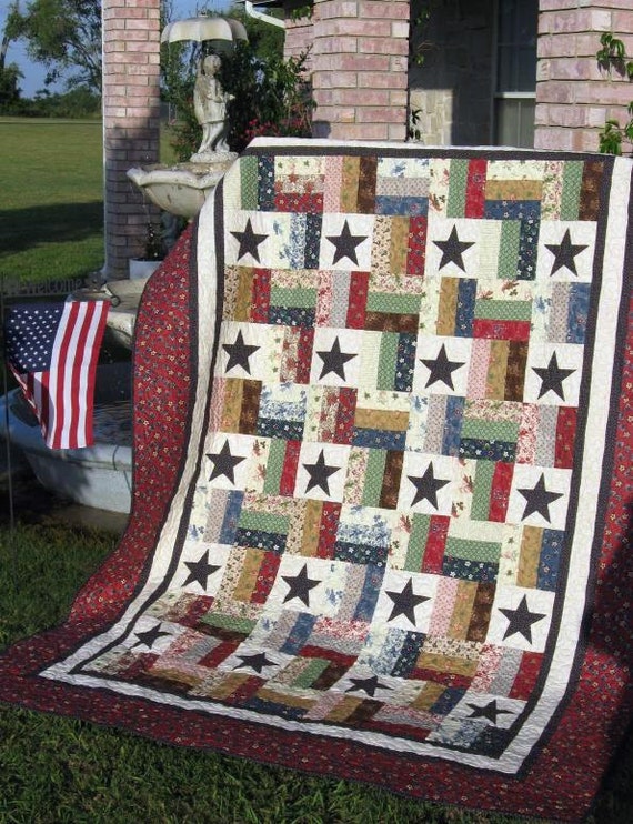 Stars And Stripes A Jelly Roll Quilt Pattern