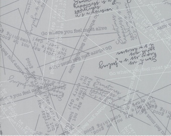 Modern Background - More Paper by Zen Chic - Grey - Moda 1674 21 - REMNANT