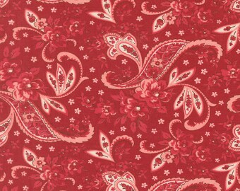 Petals and Polka Dots by Bunny Hill Designs - Paisley - Red - Moda 3081 20